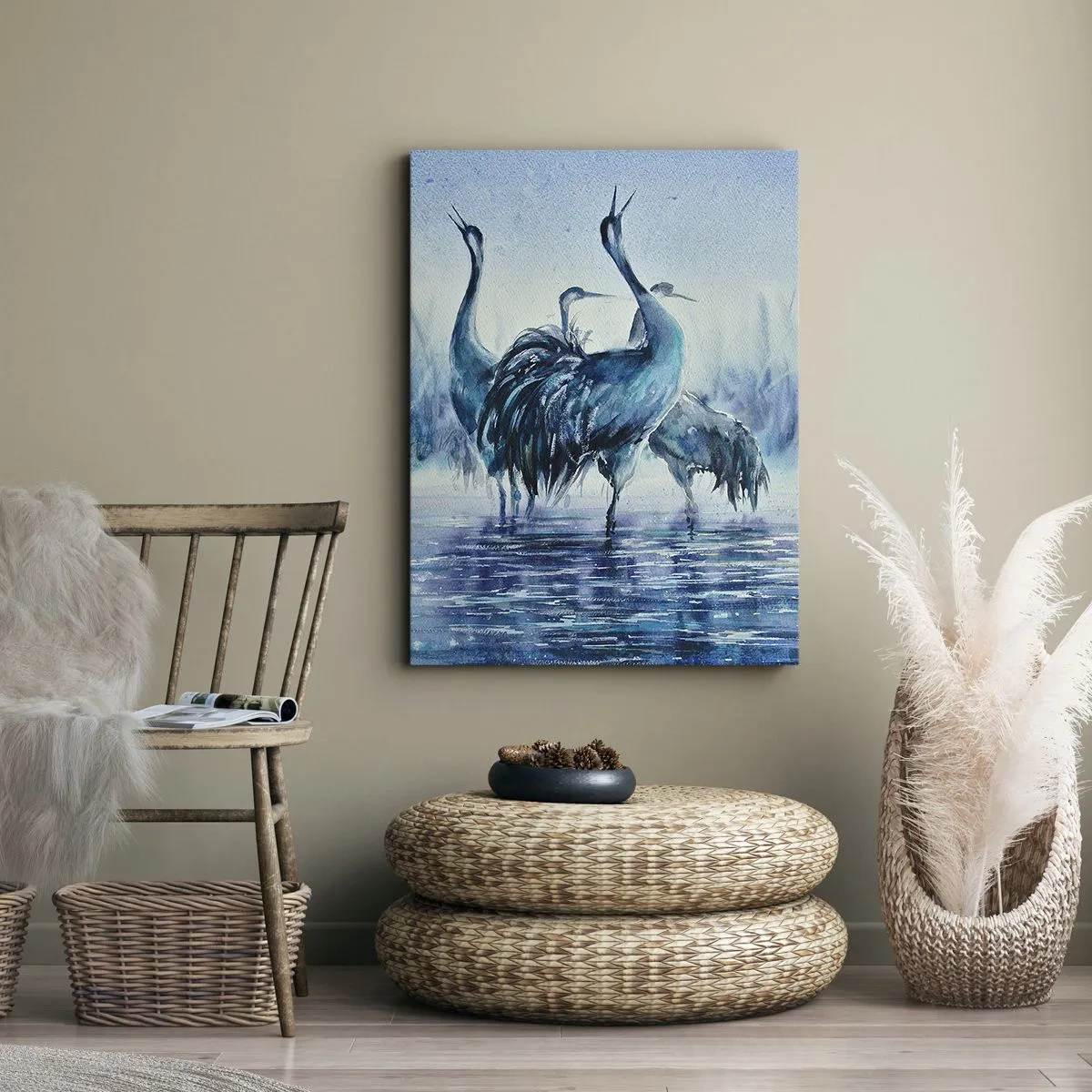 Obraz na płótnie - Poranne spotkanie - 65x120 cm