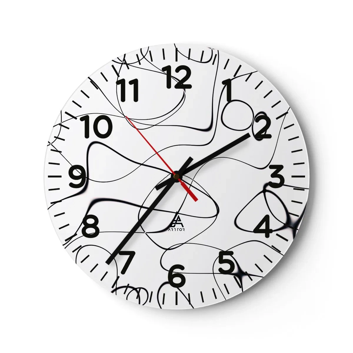 Zegar ścienny - Ścieżki życia, koleje losu - 40x40 cm