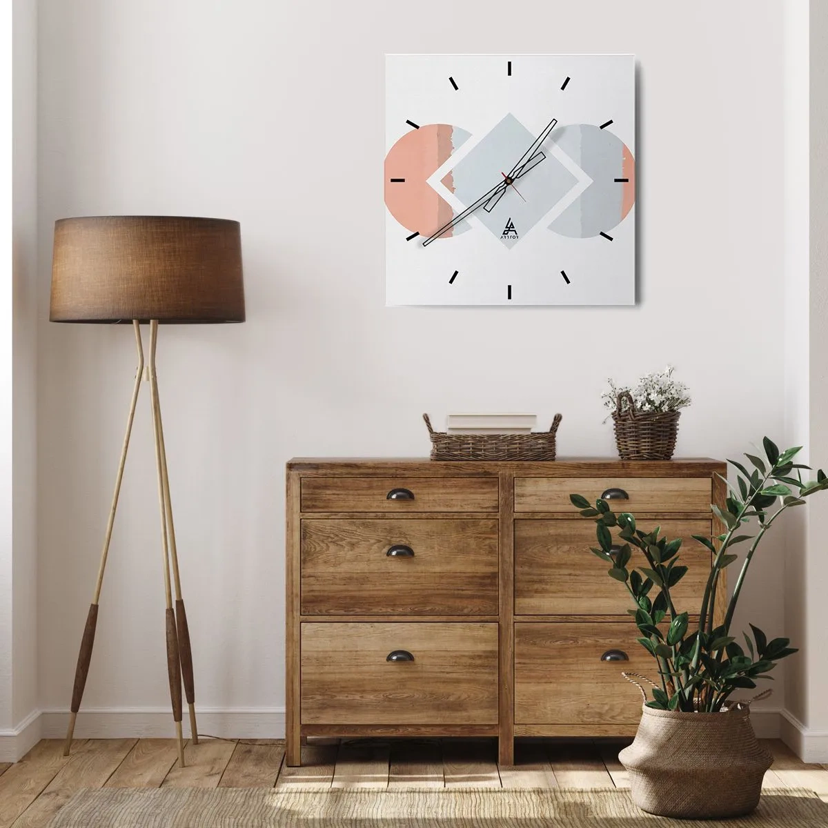 Zegar ścienny - Sytuacja jest jasna - 40x40 cm