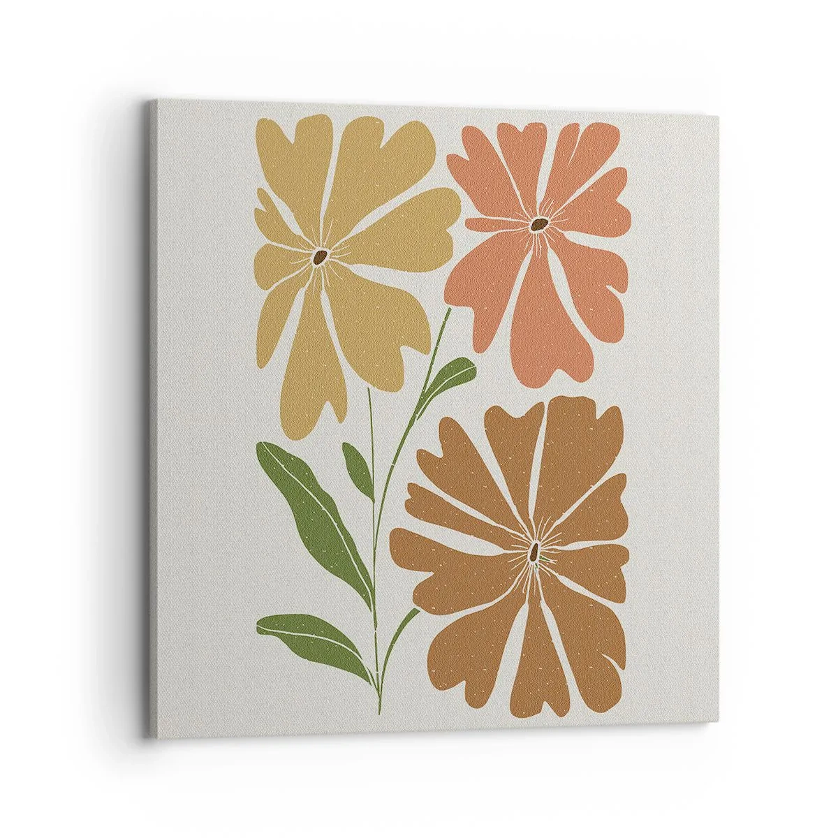 Obraz na płótnie - Natura i geometria - 70x70 cm