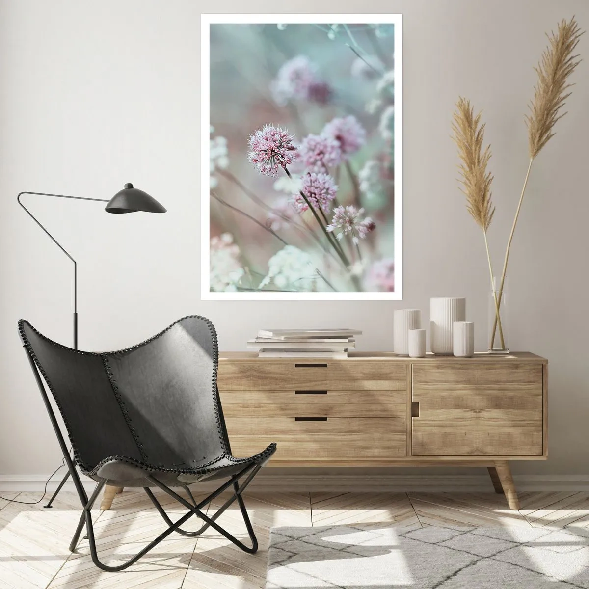 Plakat - Słodkie filigrany ziół - 30x40 cm