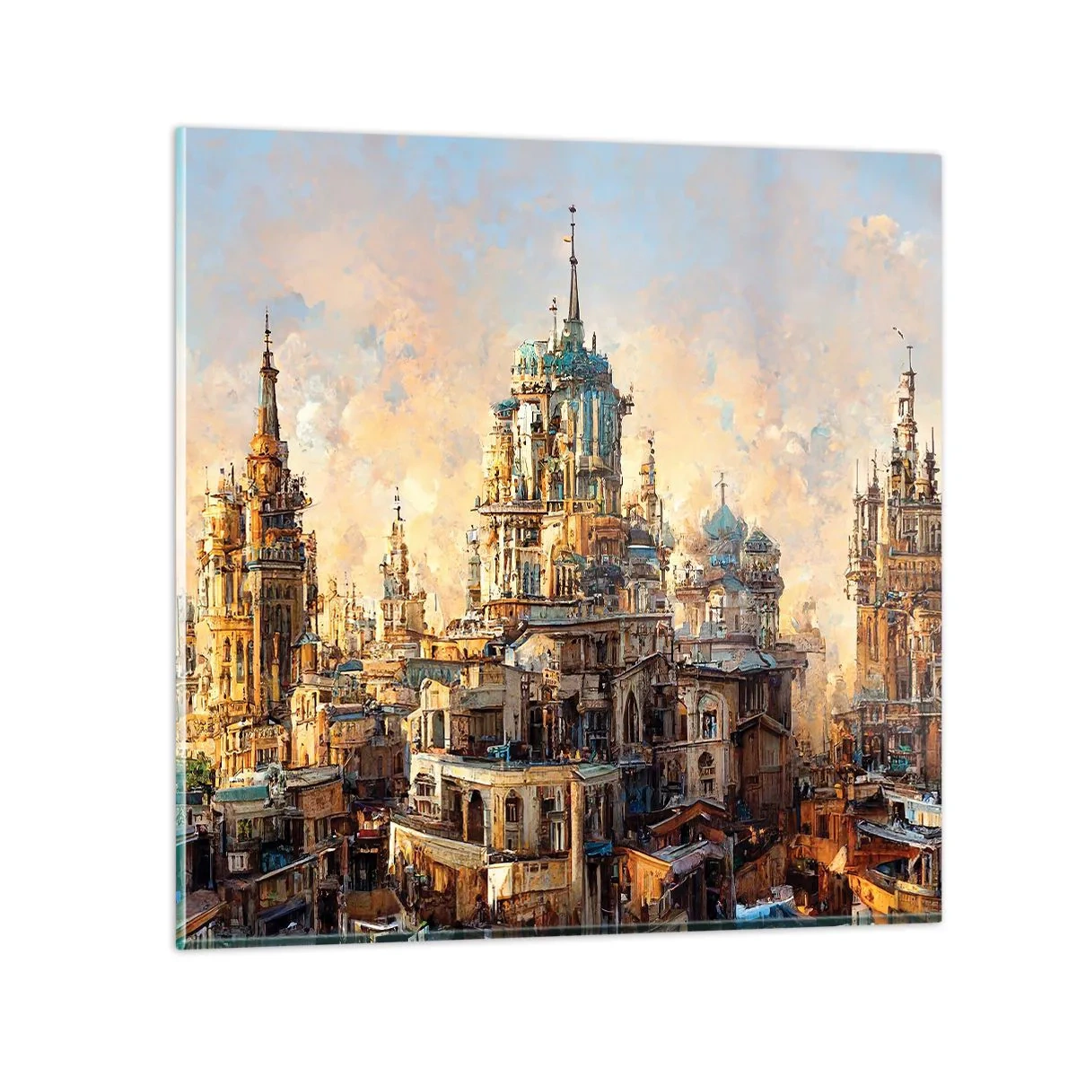 Obraz na szkle - Miasto miast - 60x60 cm