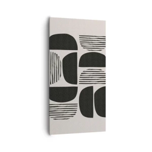 Obraz na płótnie - Połowiczne układy - 65x120 cm