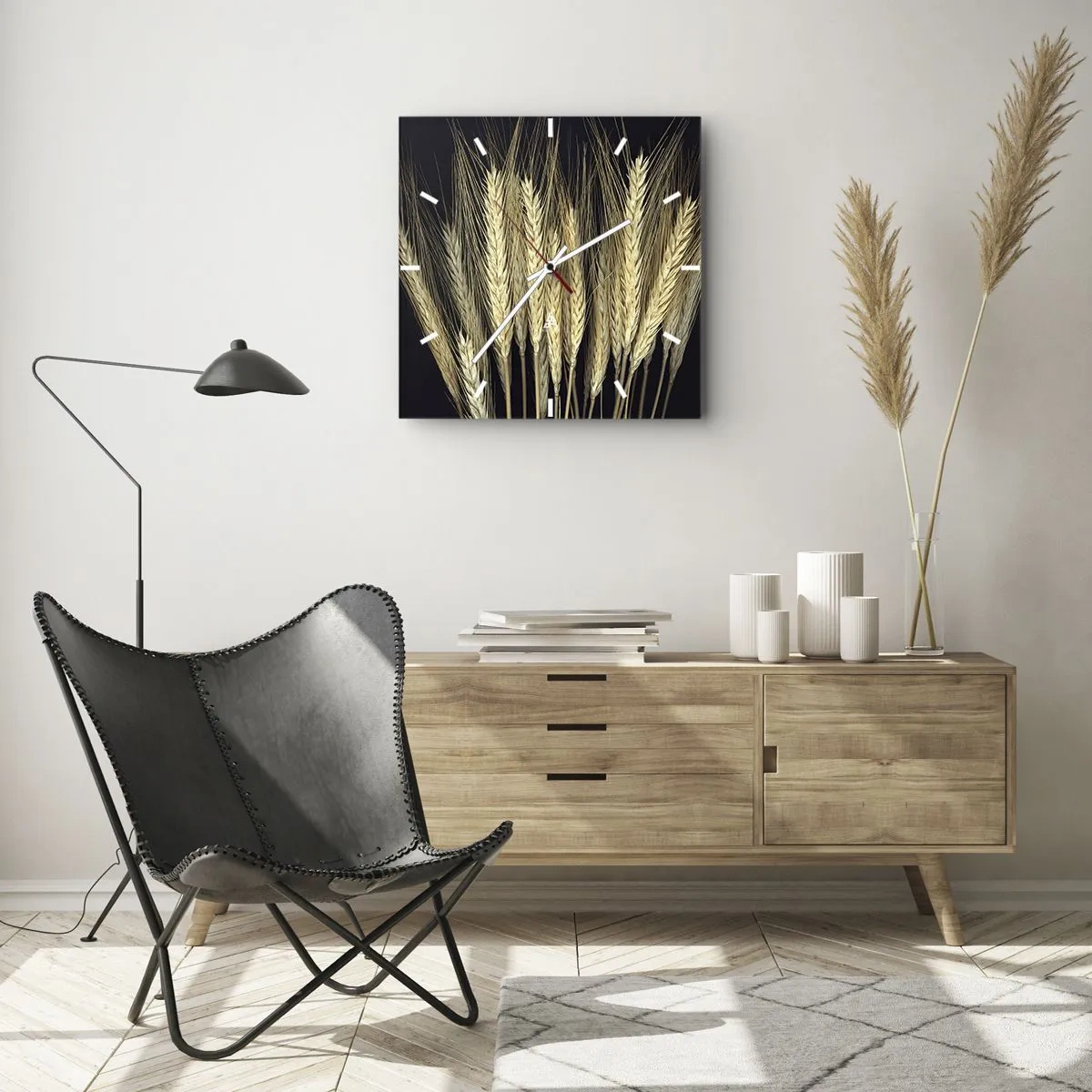 Zegar ścienny - Rustykalna magia - 30x30 cm