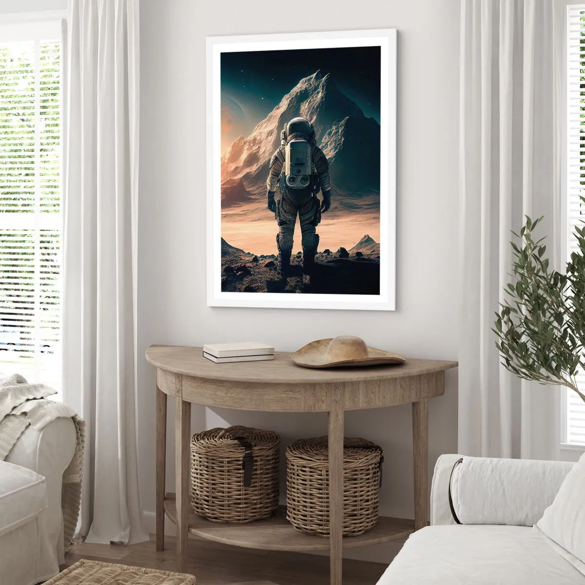 Plakat w białej ramie - Nowe wyzwanie - 30x40 cm