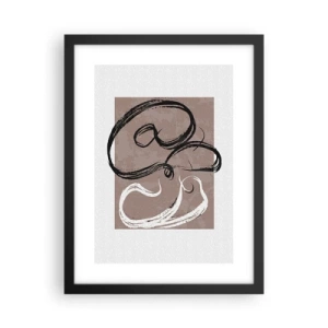 Plakat w czarnej ramie - Kompozycja – poszukiwanie pełni - 30x40 cm