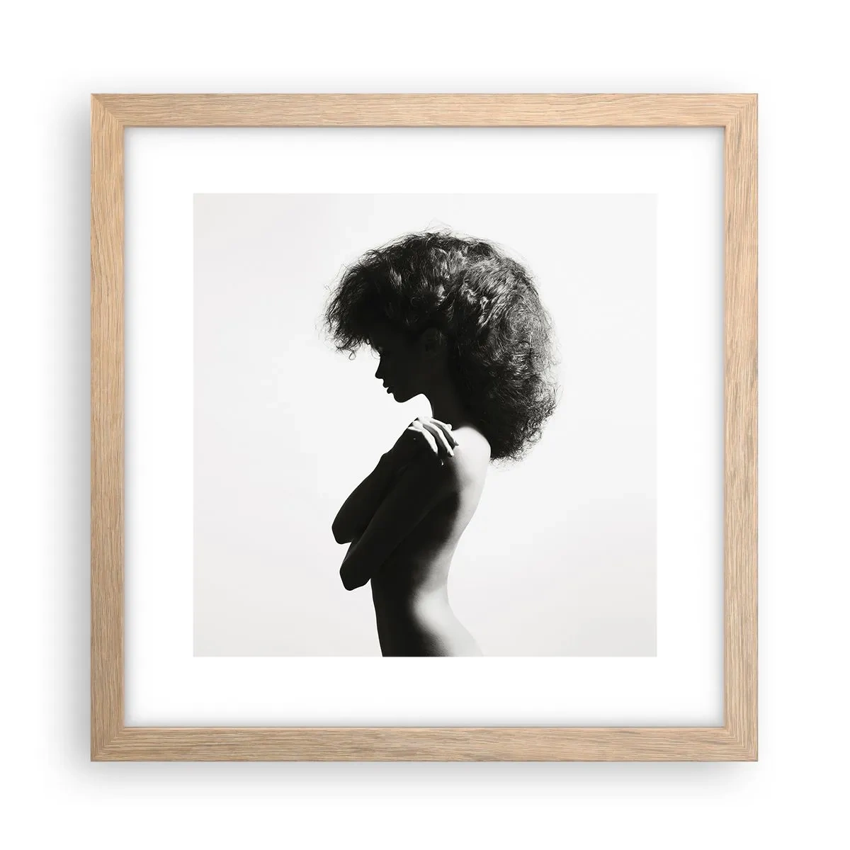 Plakat w ramie jasny dąb - Jak kwiat na smukłej łodydze - 30x30 cm