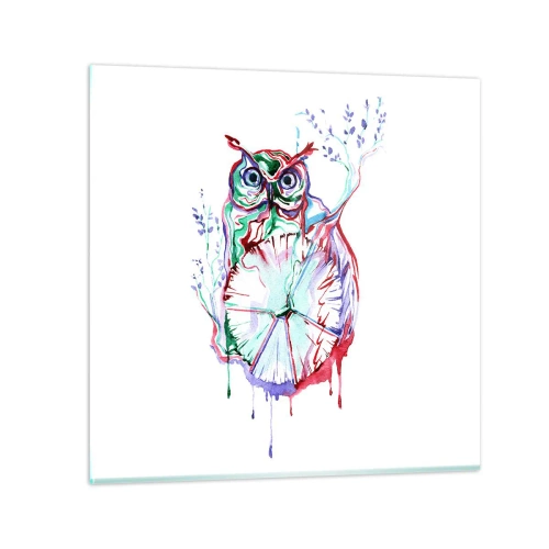 Obraz na szkle - Mądra z natury - 30x30 cm