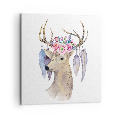 Obraz na płótnie - Przewodnik duszy - delikatny, niewinny - 50x50 cm