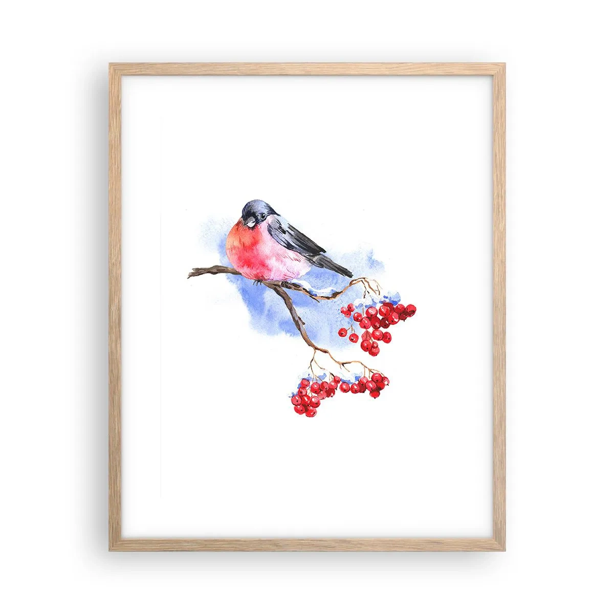 Plakat w ramie jasny dąb - Zima w kolorze - 40x50 cm