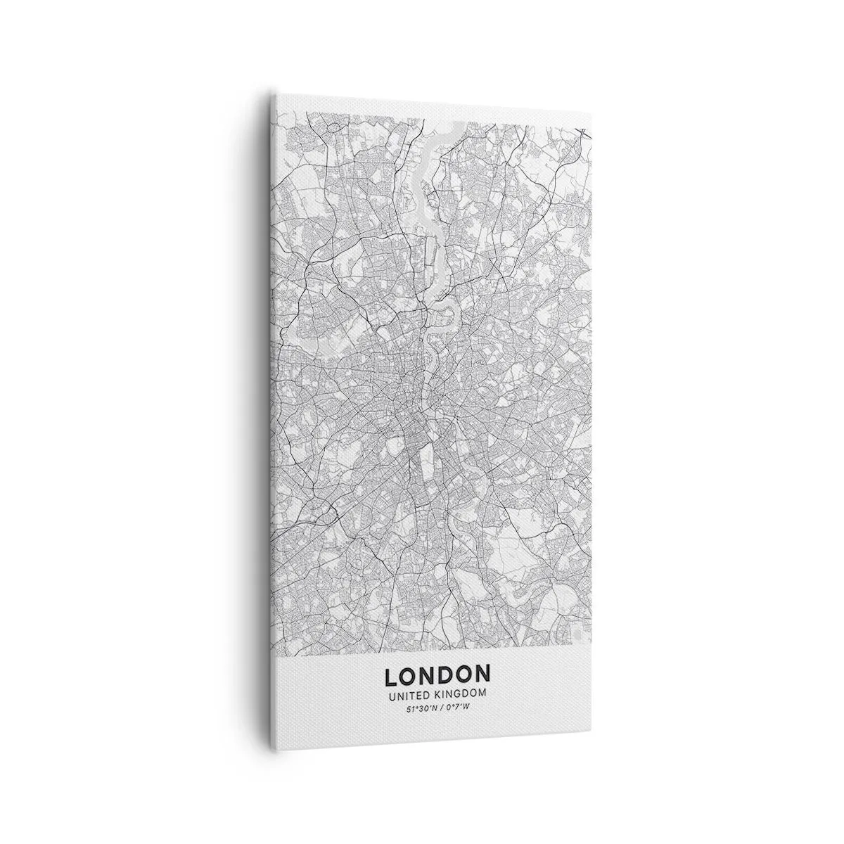 Obraz na płótnie - Mapa londyńskiego labiryntu - 55x100 cm