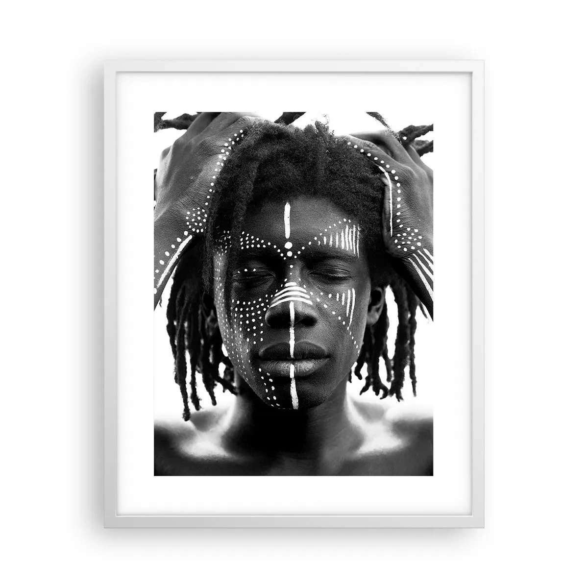 Plakat w białej ramie - Gdzie jesteś? - 40x50 cm