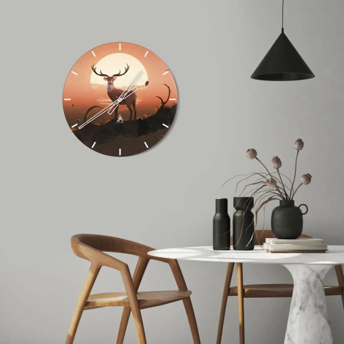 Zegar ścienny - Ta noc do innych jest niepodobna - 40x40 cm