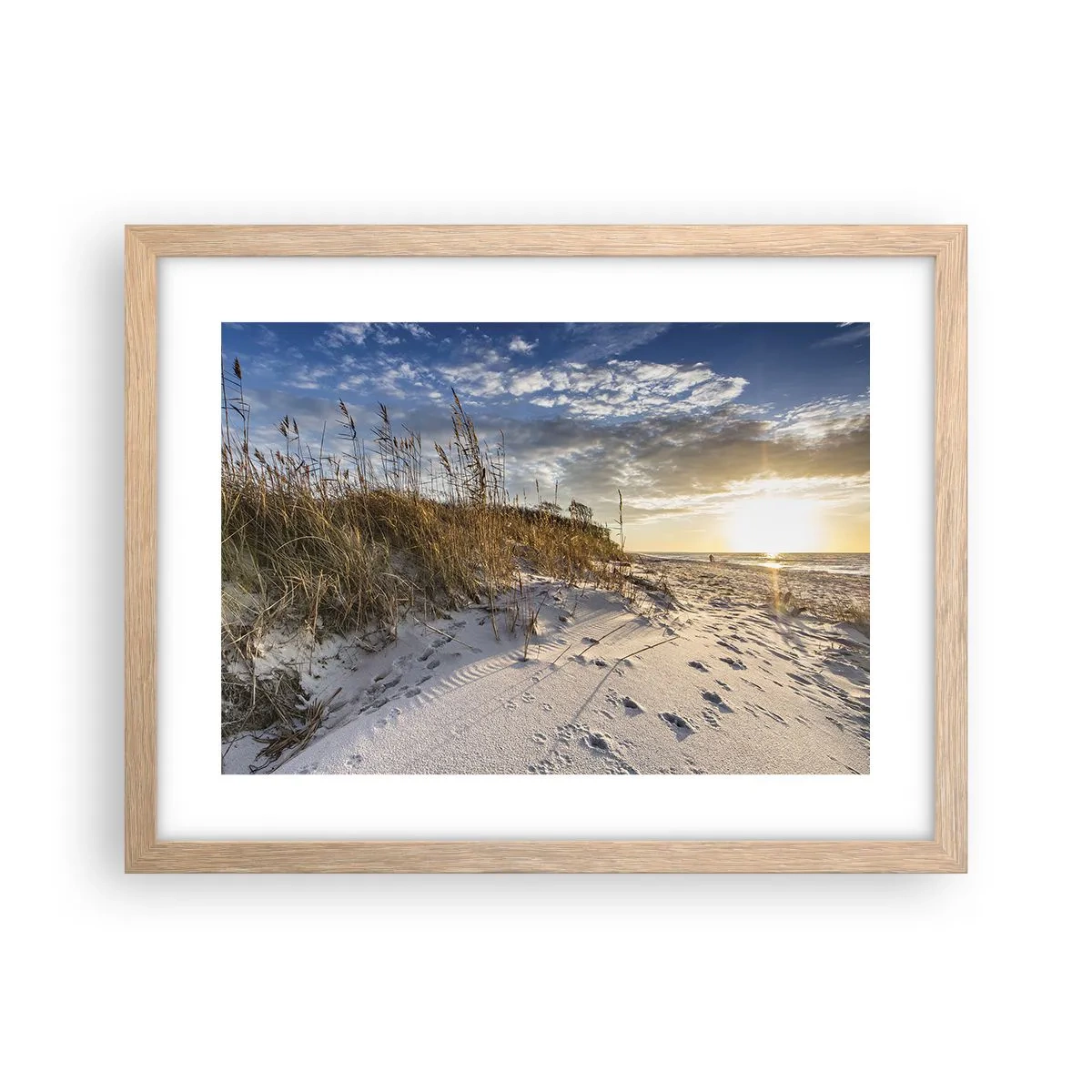 Plakat w ramie jasny dąb - Zaproszenie na spacer - 40x30 cm