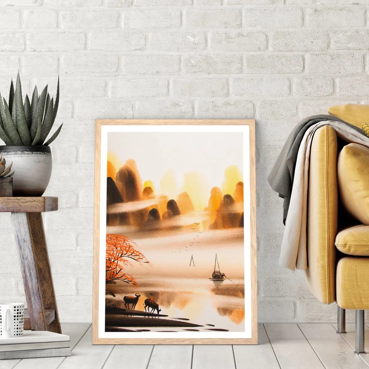 Plakat w ramie jasny dąb - Dalej niż na Dalekim Wschodzie - 40x50 cm