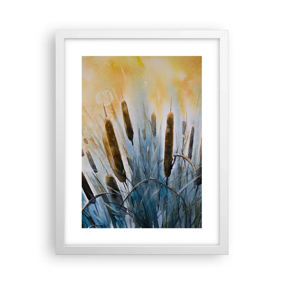 Plakat w białej ramie - Chłód wody, słońca żar - 30x40 cm