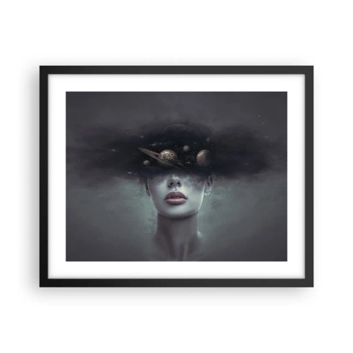 Plakat w czarnej ramie - A planety szaleją… - 50x40 cm