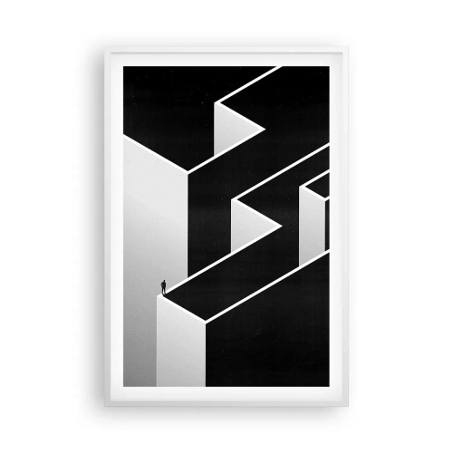 Plakat w białej ramie - Samotność na szczycie - 61x91 cm