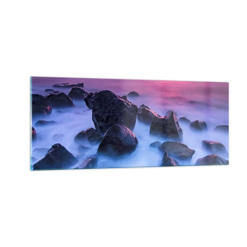 Obraz na szkle - Narodziny w blasku i mgle - 100x40 cm