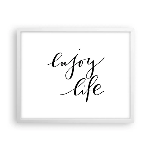 Plakat w białej ramie - Nic dodać… - 50x40 cm