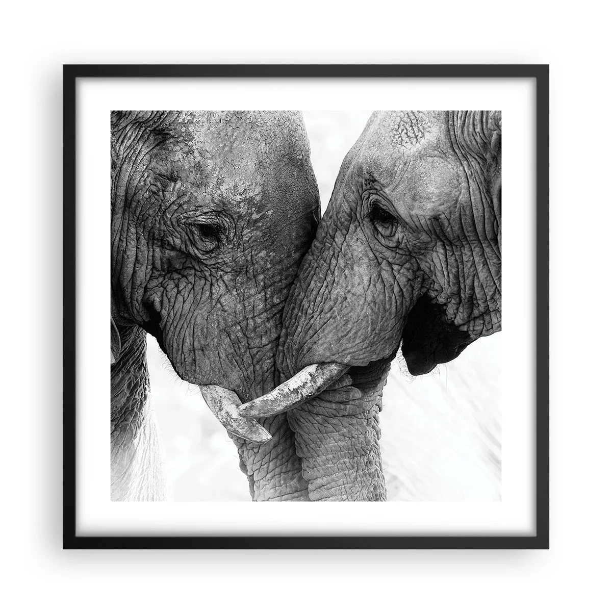 Plakat w czarnej ramie - Serdeczne wyznanie - 50x50 cm