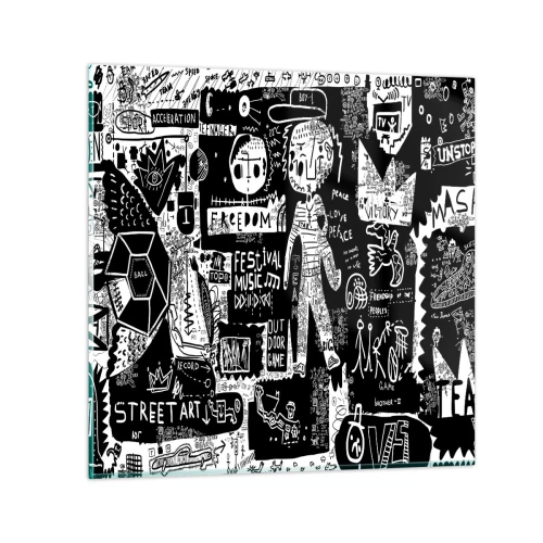 Obraz na szkle - Duchowej młodości prawa i radości - 60x60 cm