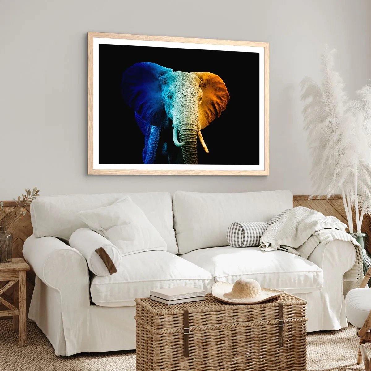 Plakat w ramie jasny dąb - Ekscentryk, nie dziwak - 91x61 cm