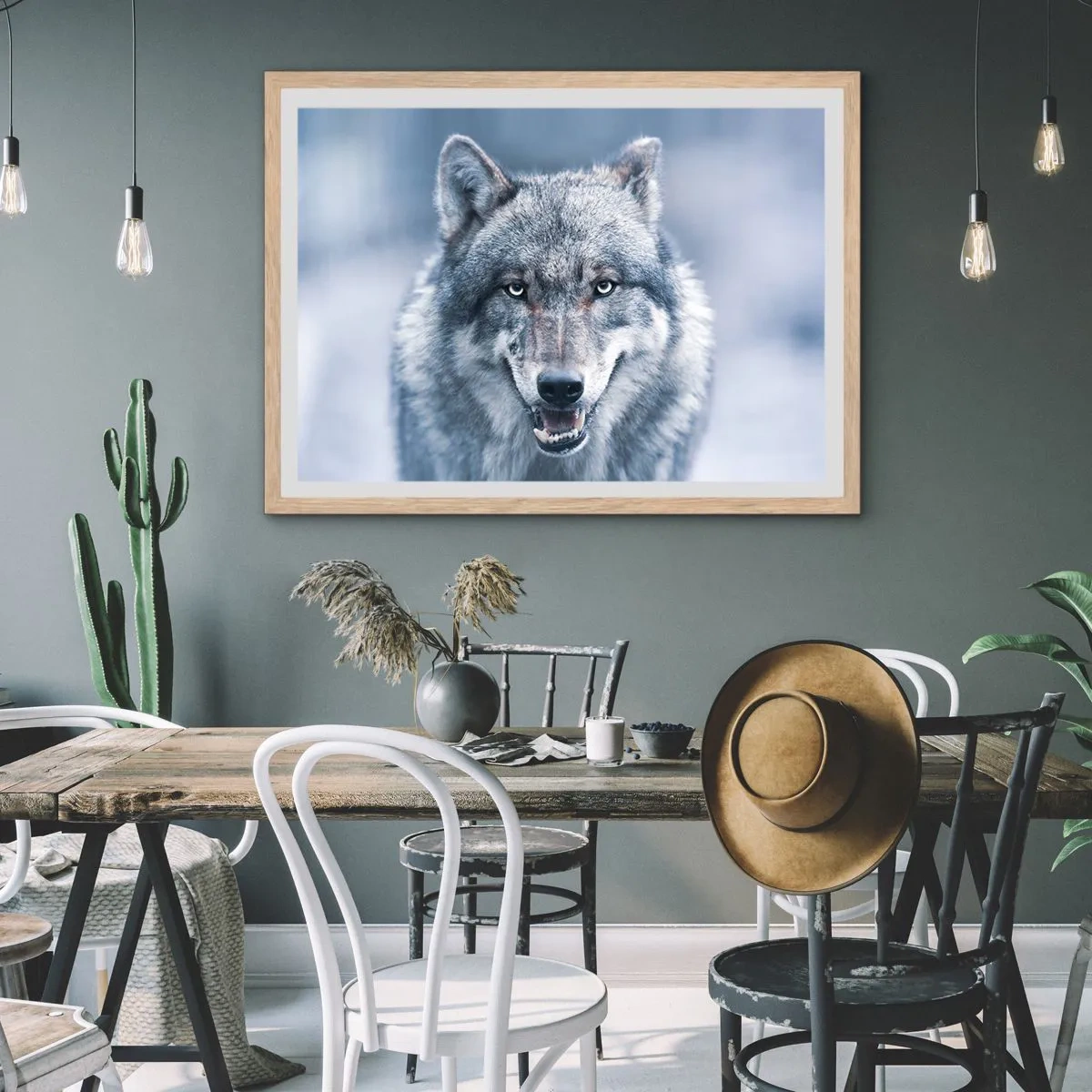 Plakat w ramie jasny dąb - Podejmiesz wyzwanie? - 50x40 cm