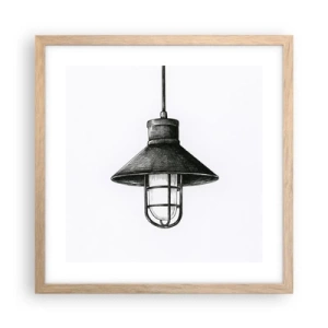 Plakat w ramie jasny dąb - Jak przed laty… - 40x40 cm