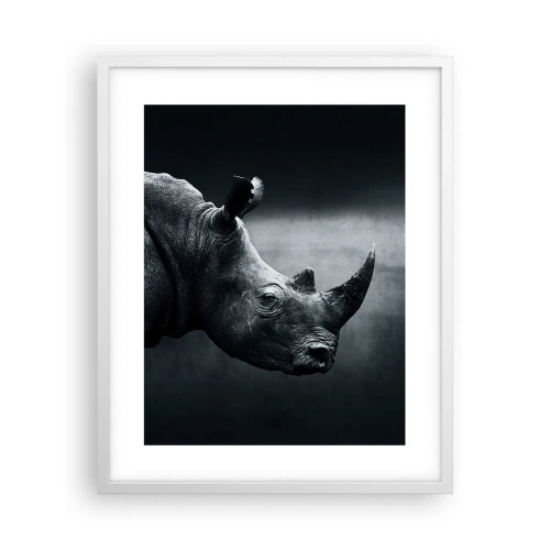 Plakat w białej ramie - Prawy profil - 40x50 cm