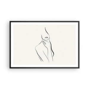 Plakat w czarnej ramie - Fala melancholii - 91x61 cm