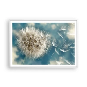 Plakat w białej ramie - Oddech anioła - 100x70 cm