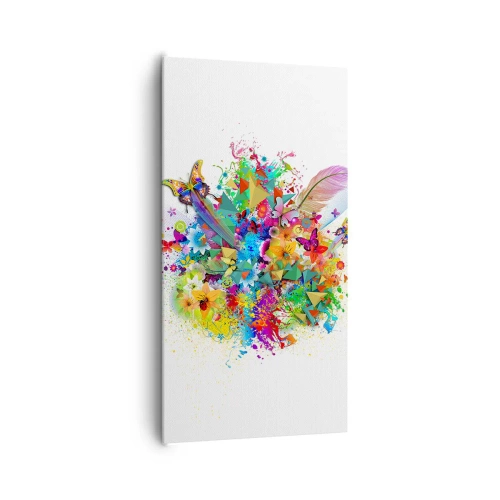 Obraz na płótnie - Bukiet radości - 65x120 cm