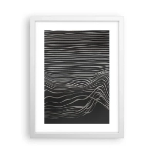 Plakat w białej ramie - Rytm i akcent - 30x40 cm