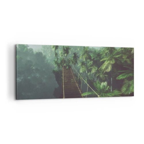 Obraz na płótnie - Nad kipielą zieleni - 100x40 cm