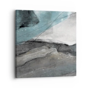 Obraz na płótnie - Abstrakcja: skały i lód - 30x30 cm