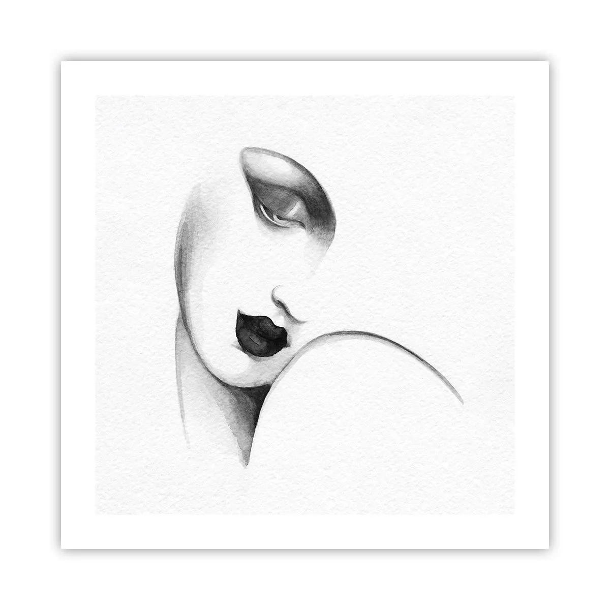 Plakat - W stylu Łempickiej - 50x50 cm