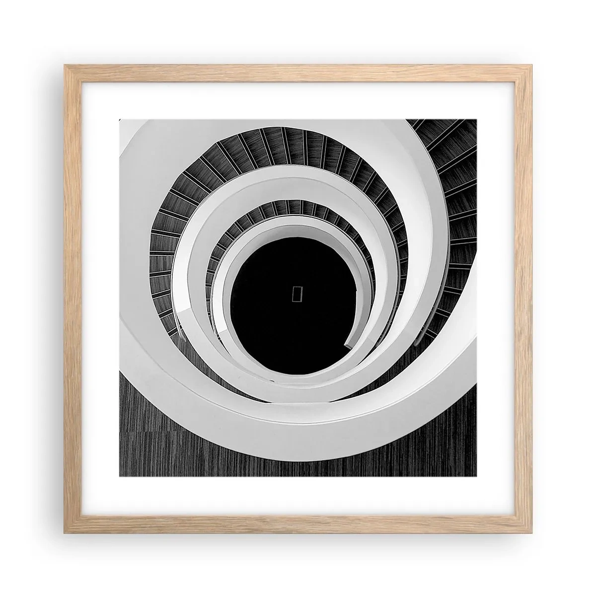 Plakat w ramie jasny dąb - Do istoty rzeczy - 40x40 cm