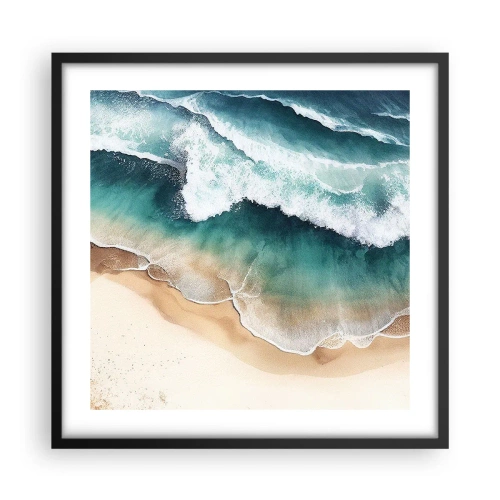 Plakat w czarnej ramie - Odwieczne spotkanie - 50x50 cm