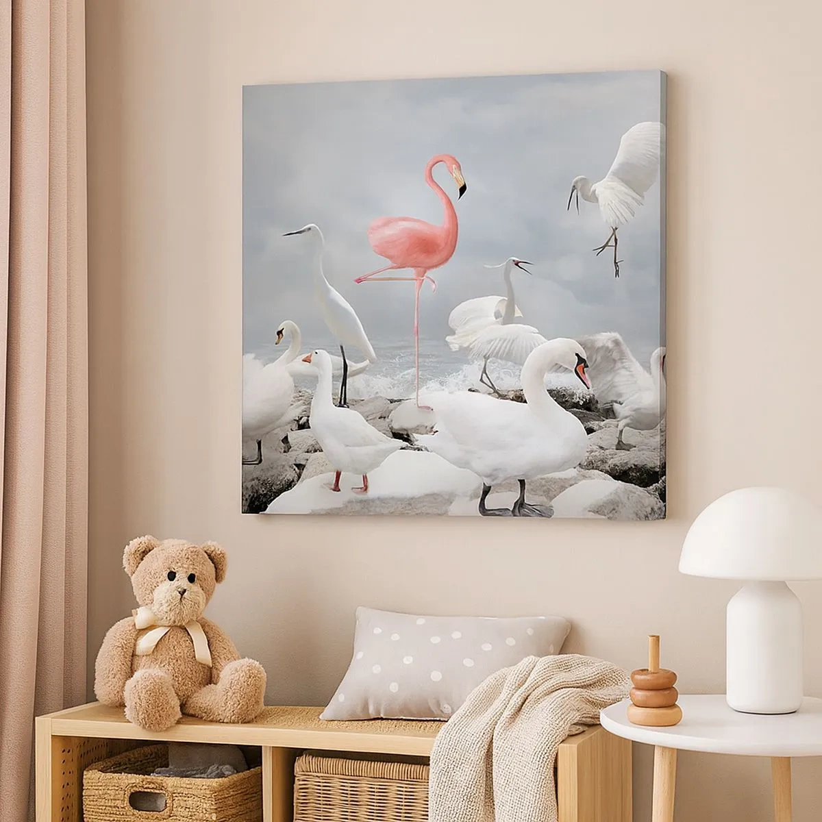 Obraz na płótnie - Skąd się tu wziąłem? - 30x30 cm