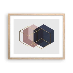 Plakat w ramie jasny dąb - Siła prostoty - 50x40 cm