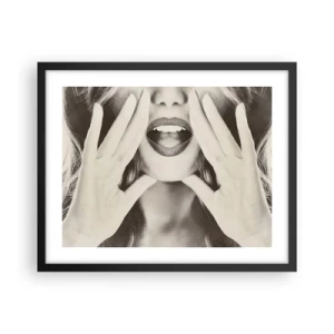 Plakat w czarnej ramie - Już idę! - 50x40 cm