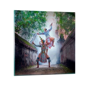 Obraz na szkle - Taniec zabójczo piękny - 70x70 cm