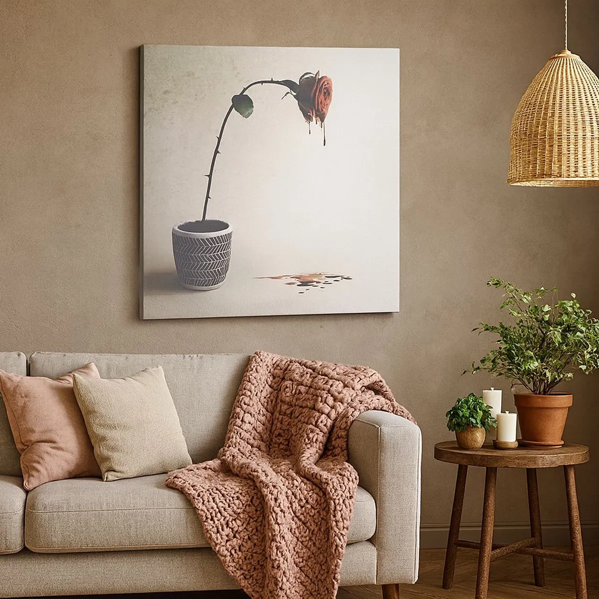 Obraz na płótnie - Rosa dolorosa - 30x30 cm