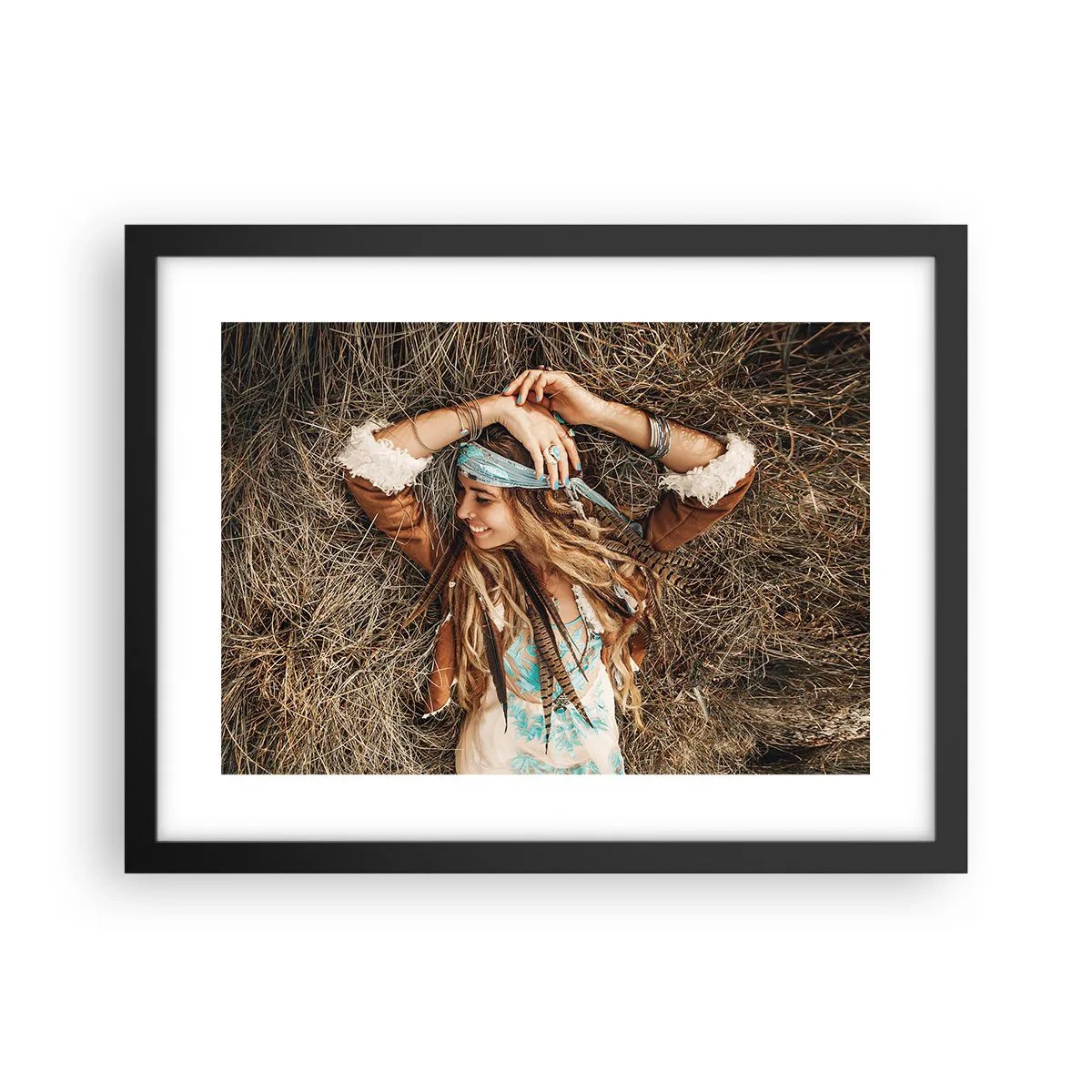 Plakat w czarnej ramie - W drodze do lata miłości - 40x30 cm