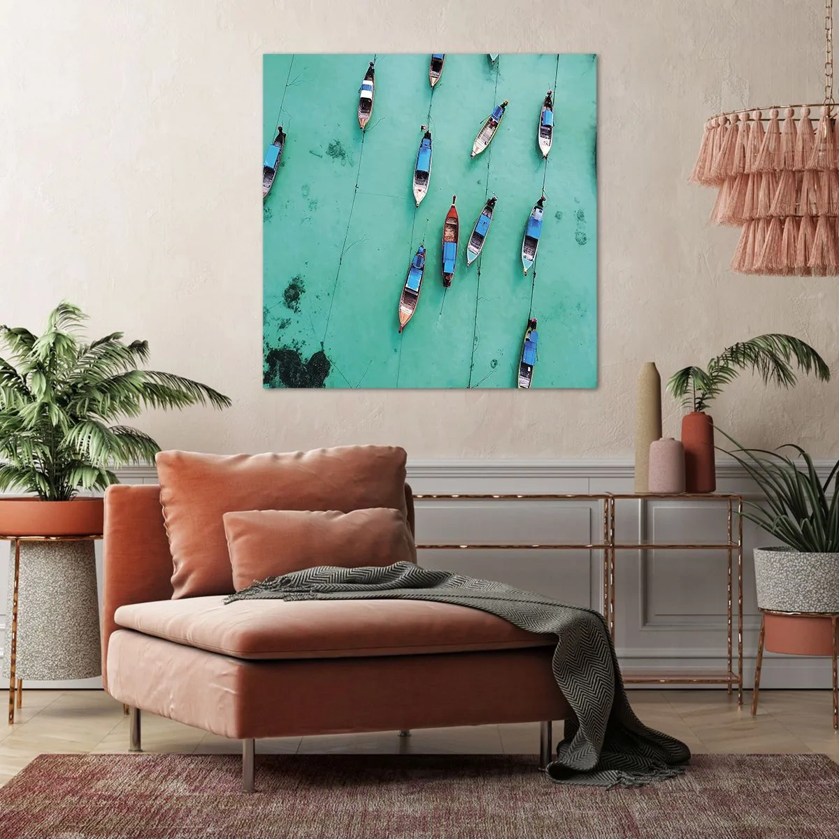 Obraz na płótnie - W radosnym oczekiwaniu - 50x50 cm