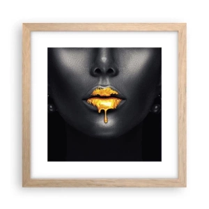 Plakat w ramie jasny dąb - Złotousta - 30x30 cm