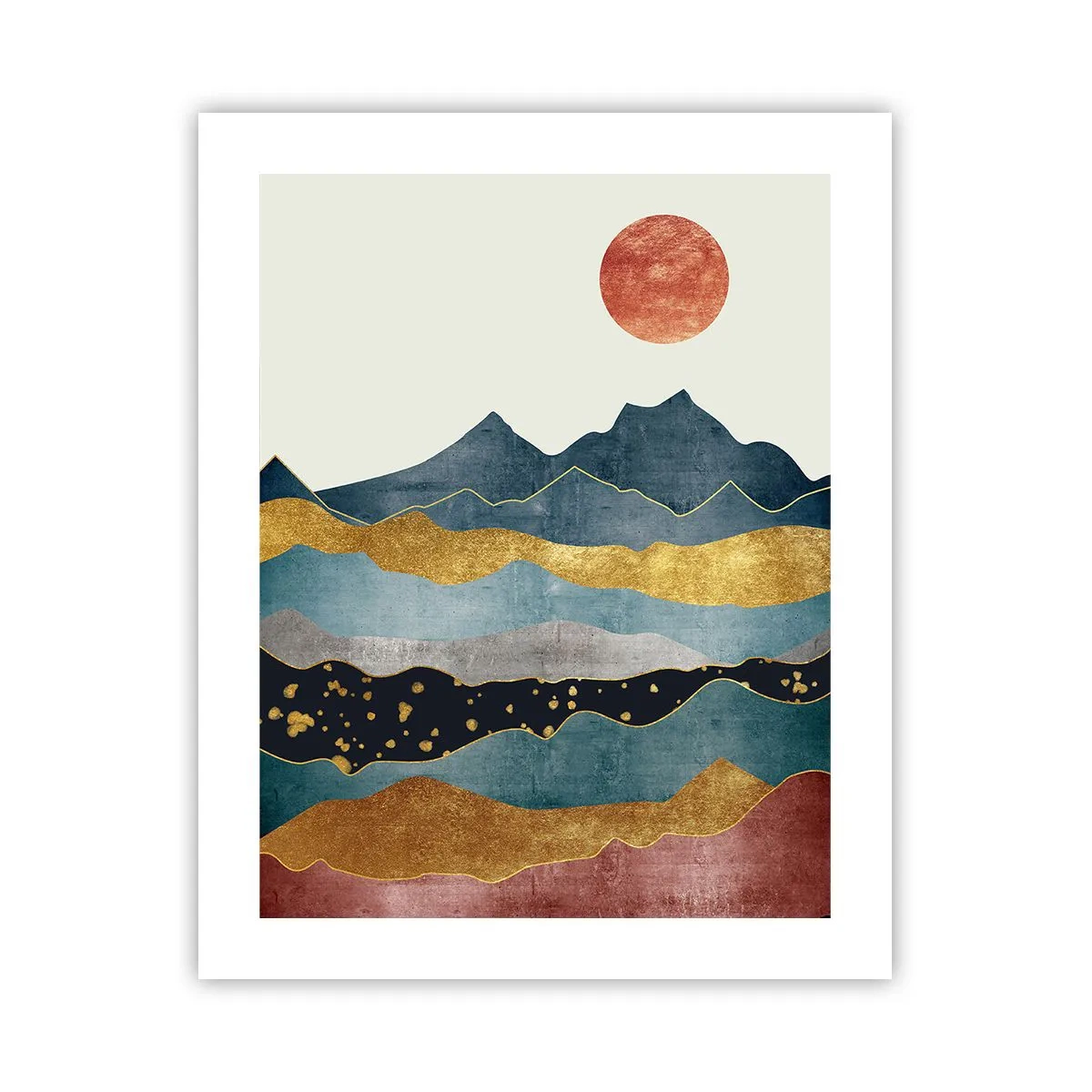 Plakat - Przekrój świata - 40x50 cm