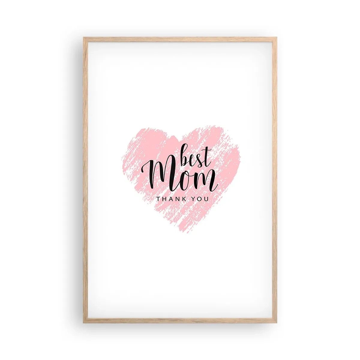 Plakat w ramie jasny dąb - Zawsze odpowiedni moment - 61x91 cm