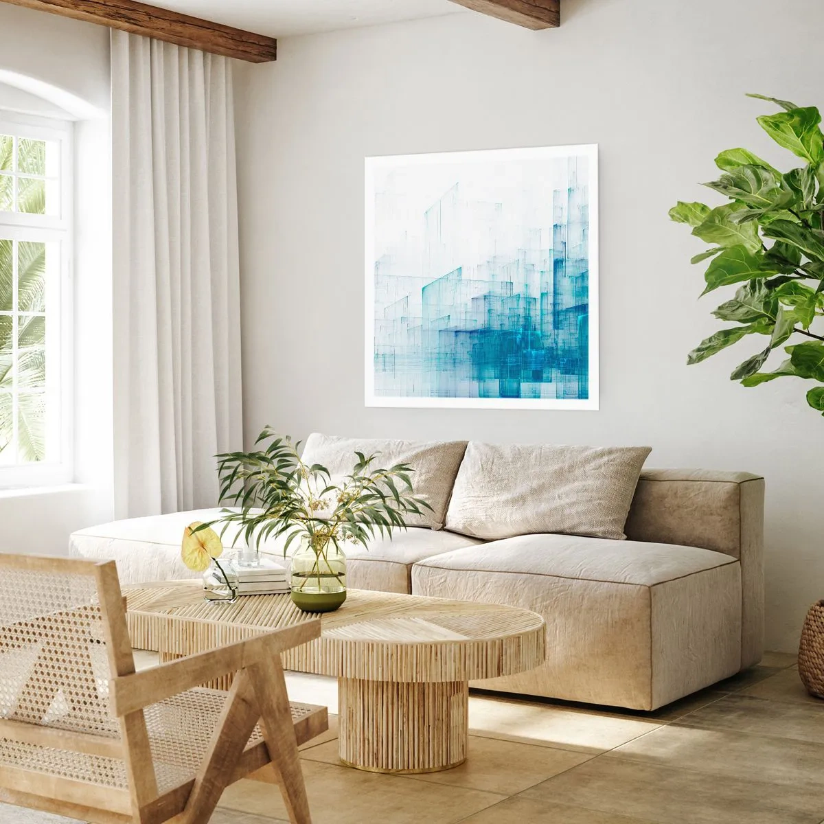 Plakat - Jak stała się przestrzeń - 60x60 cm